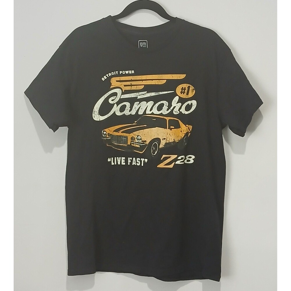 General Motors Camaro Z28 Detroit Power. Vintage. Live Fast. Men T-Shirt Size M. - Picture 1 of 4